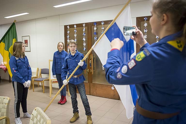 Kaukapartio seurakuntatalossa